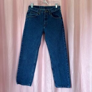 Wrangler Unisex Deep Blue Straight Jeans